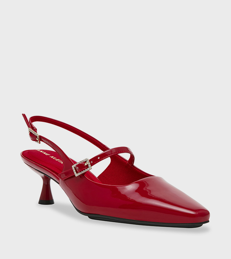 AKTYRA Kitten Heel Slingback Pumps