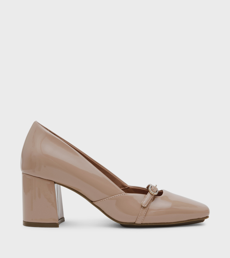 AKLAURAL Block Heel Pumps