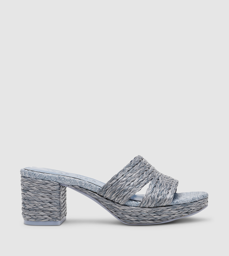 PALMER Raffia Platform Heel Sandals
