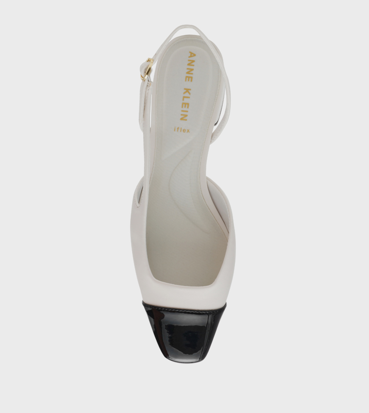 NIA Cap Toe Slingback Pumps