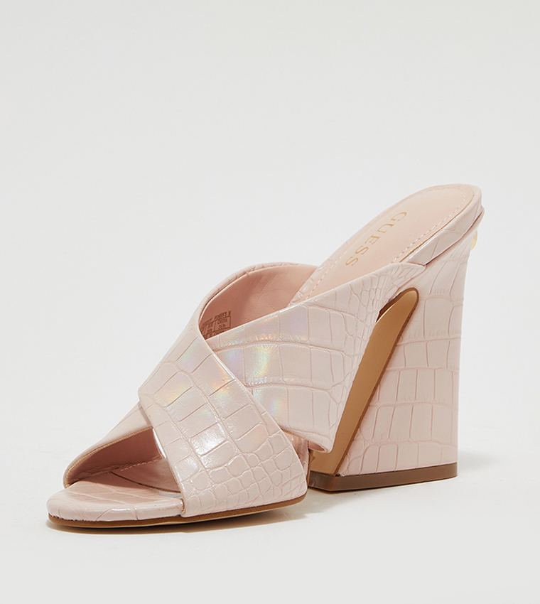 Guess on sale nude sandals