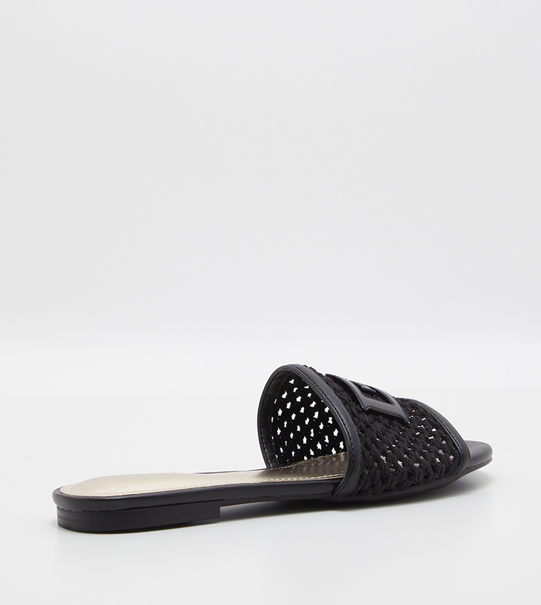 Guess black online slides