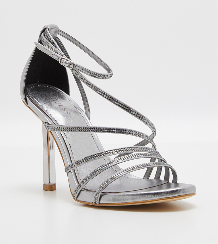 Guess hot sale silver sandals