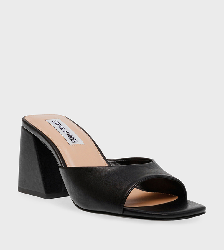 Steve madden 2024 black block heel