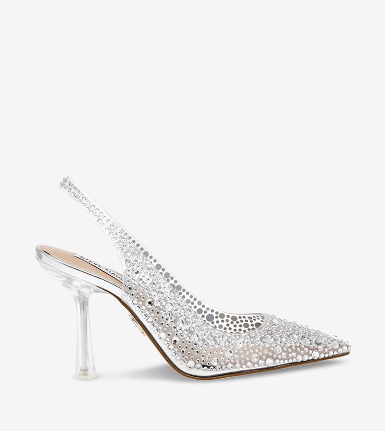 JEWELER Embellished Slingback Pumps