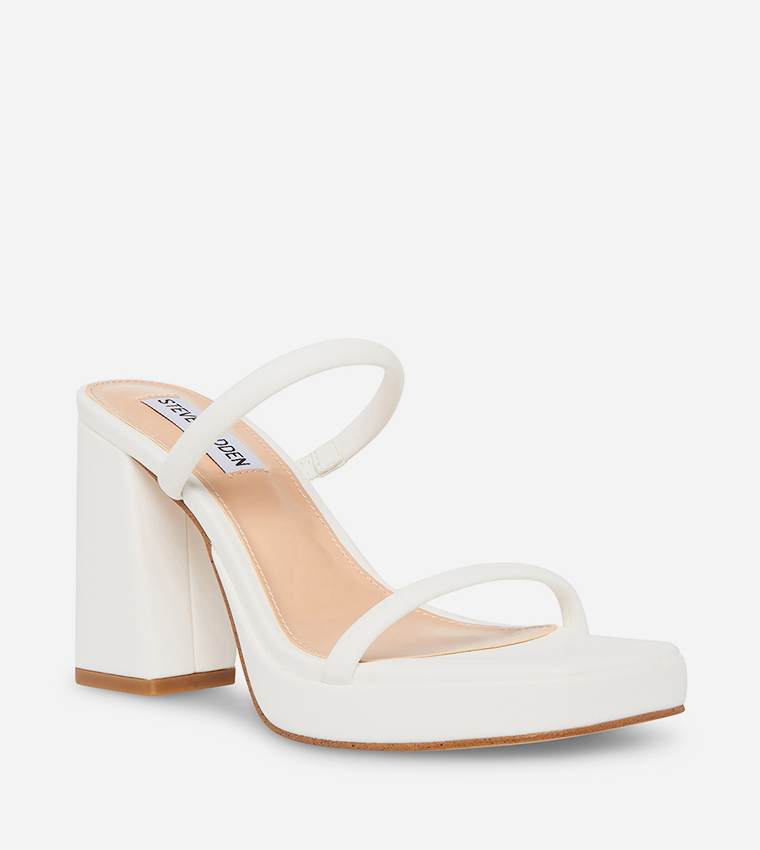 White block heel deals sandals