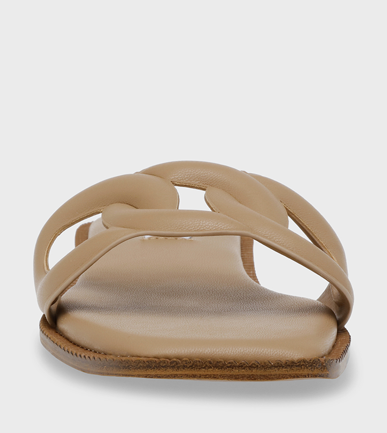 STASH Open Toe Flat Sandals