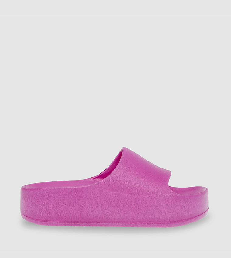 Steve madden best sale pink slides