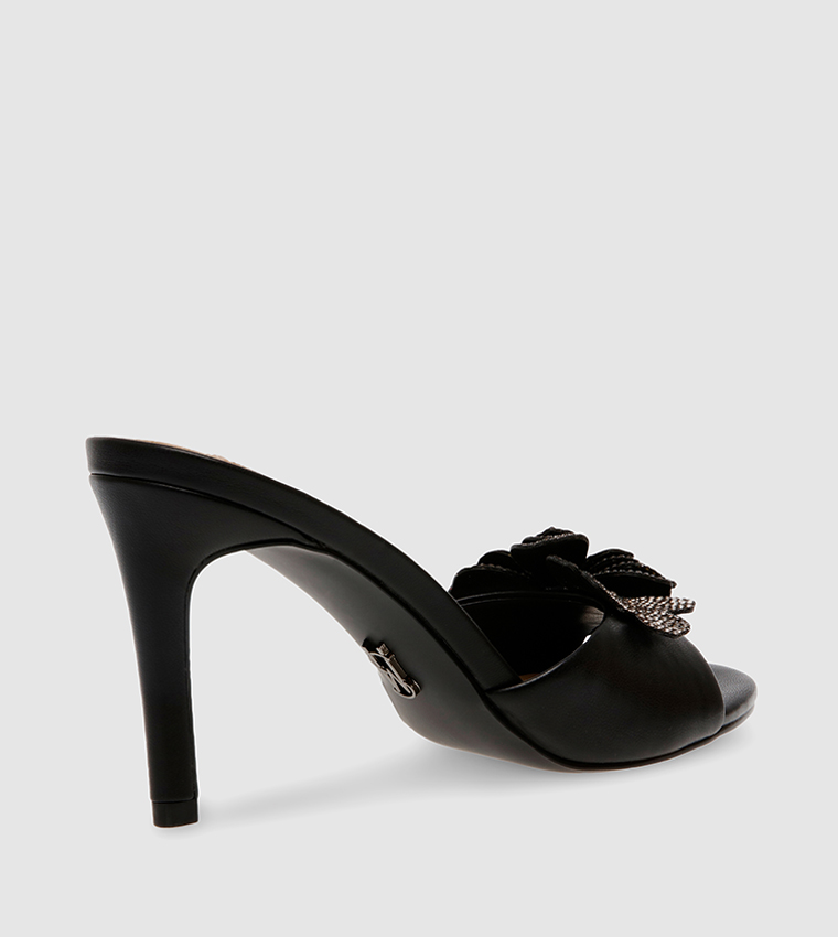 Steve madden discount black bow slides