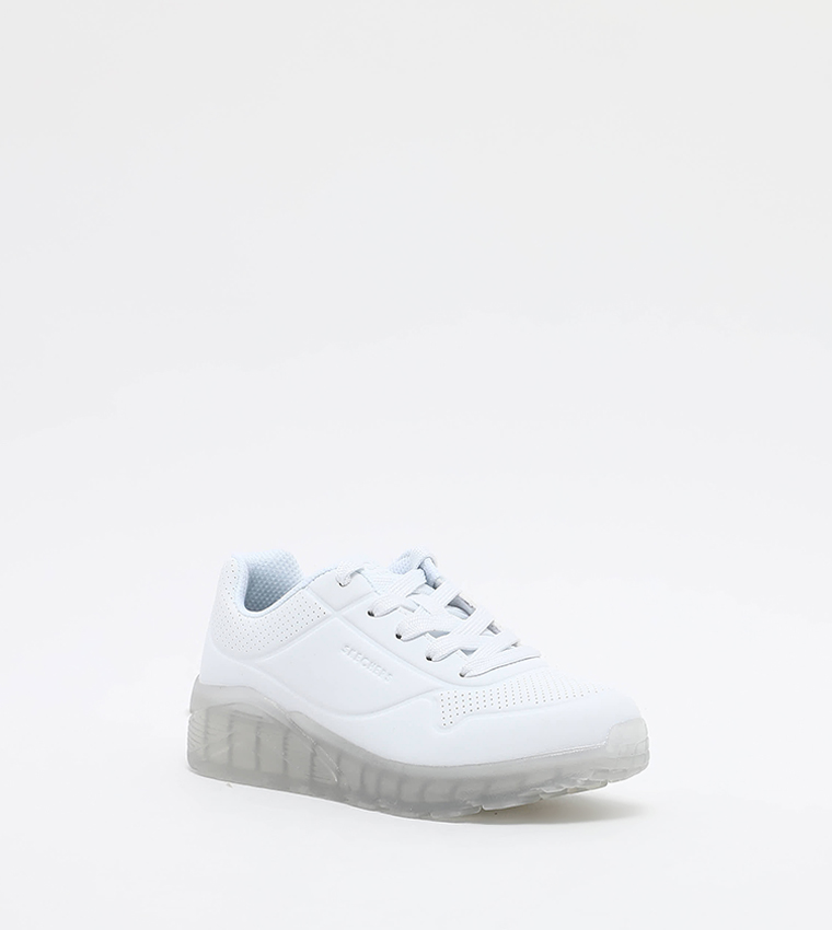 Skechers white clearance platform sneakers