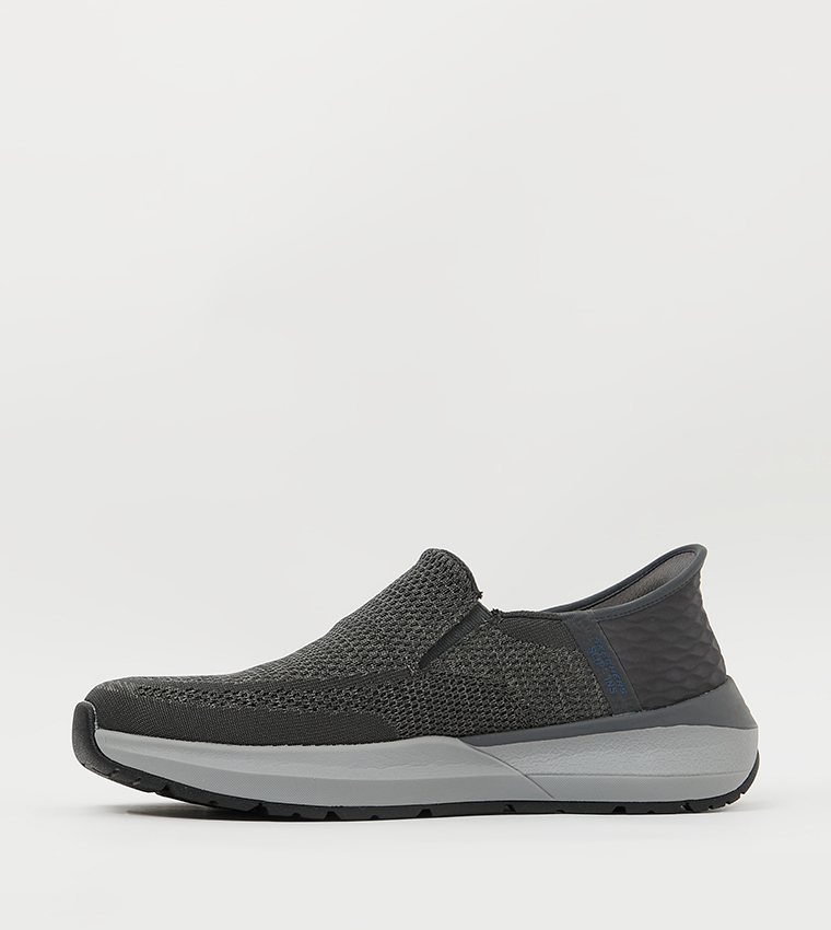 Buy Skechers NEVILLE ROVELO Casual Slip On Shoes In Gray | 6thStreet UAE
