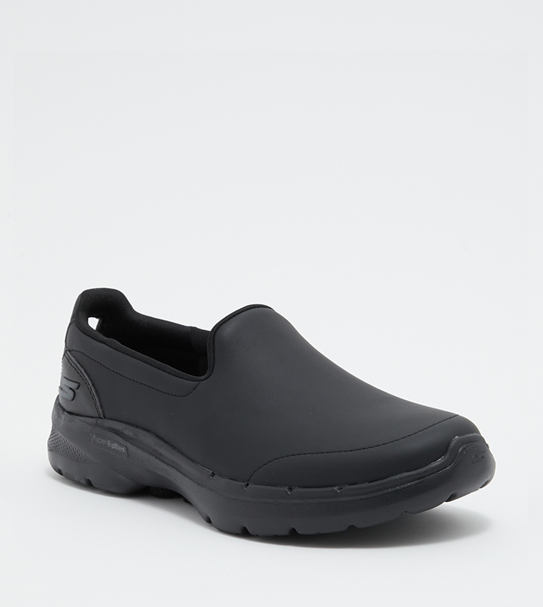 Buy Skechers GO WALK 6 Slip On Walking Shoes In Black | 6thStreet Saudi ...