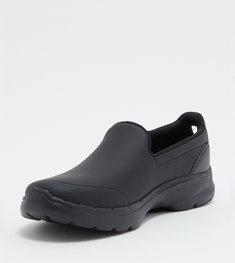 Buy Skechers GO WALK 6 Slip On Walking Shoes In Black | 6thStreet Saudi ...