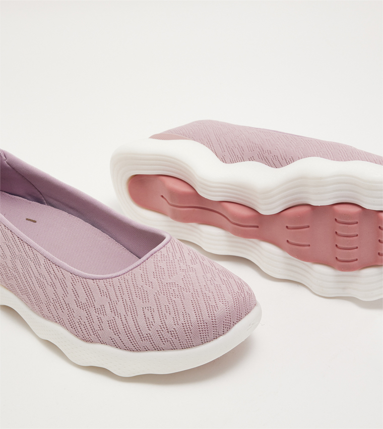 Mesh Detail Slip-On Shoes