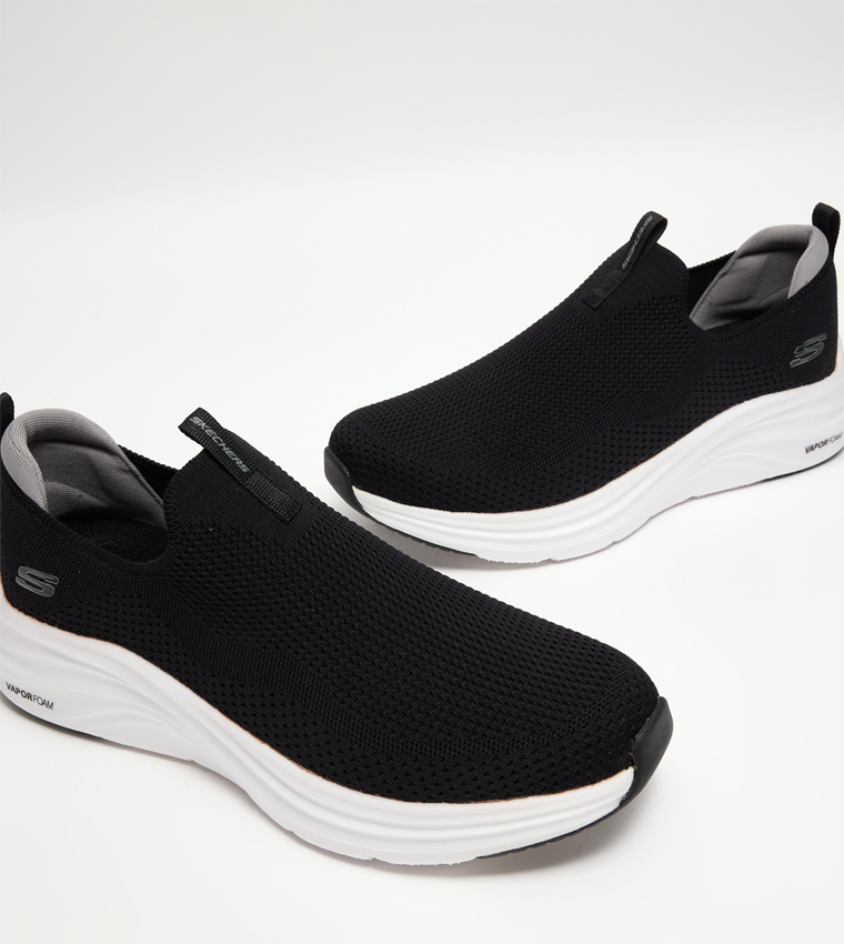 Buy Skechers VAPOR FOAM Logo Detail Slip On Casual Shoes In Black ...