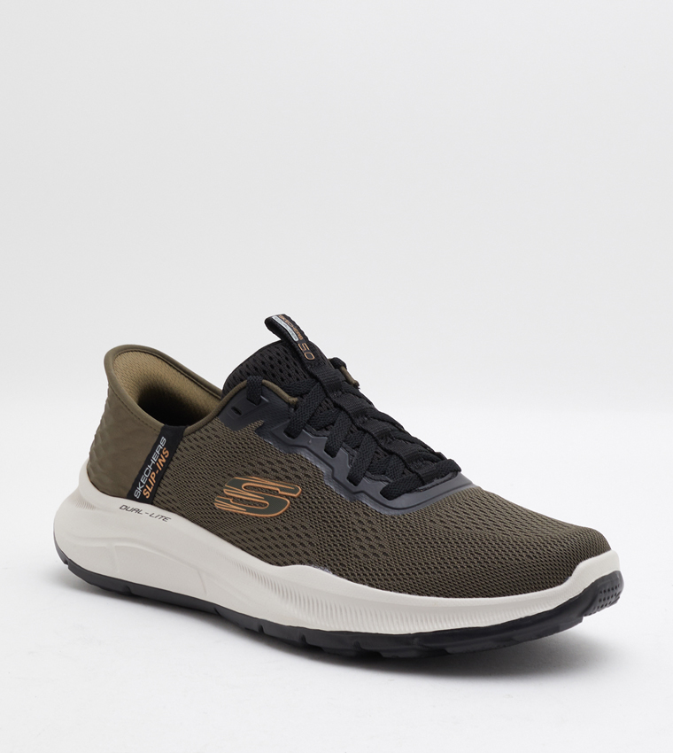 Buy Skechers VAPOR FOAM Slip On Walking Shoes In Olive