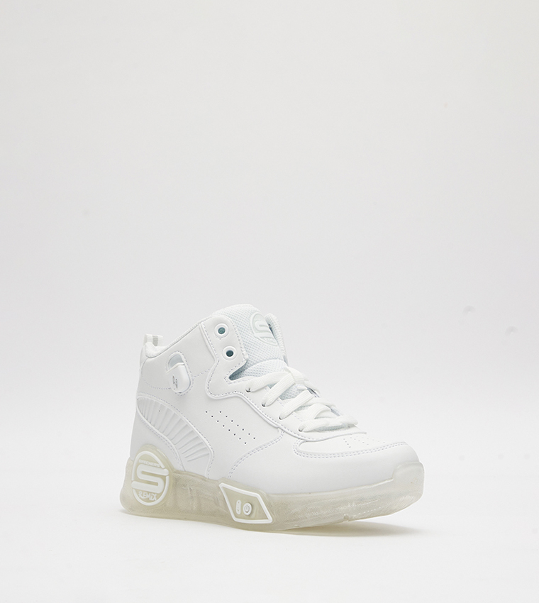 Buy Skechers S LIGHTS REMIX High Top Sneakers In White 6thStreet UAE