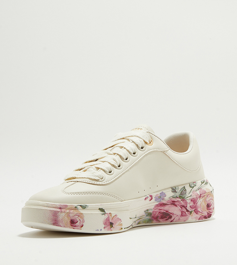 Skechers women's floral outlet print sneaker