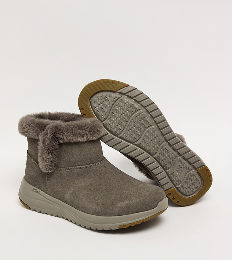 ON-THE-GO STELLAR Plush Trim Ankle Boots