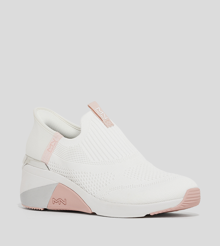 Knitted Wedge Slip On Shoes