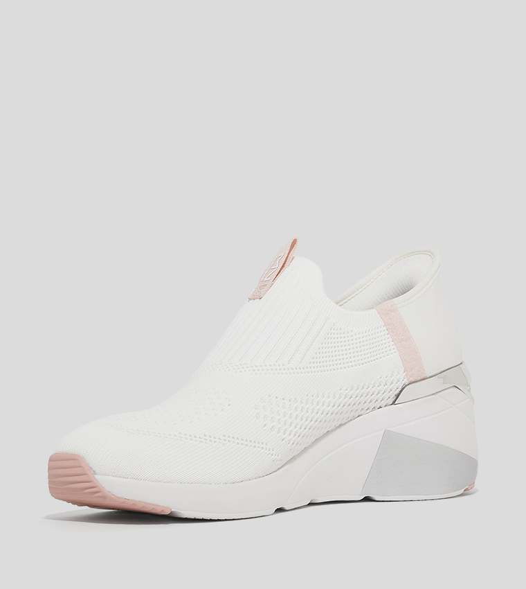 Knitted Wedge Slip On Shoes