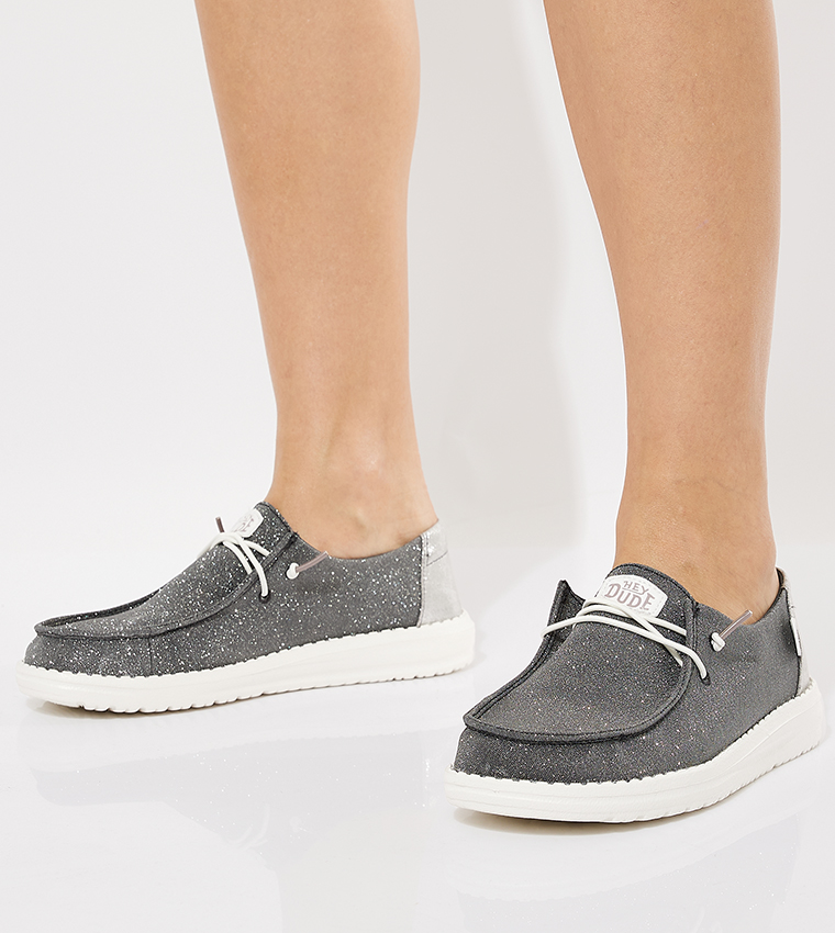 WENDY Metallic Slip-On Casual Shoes