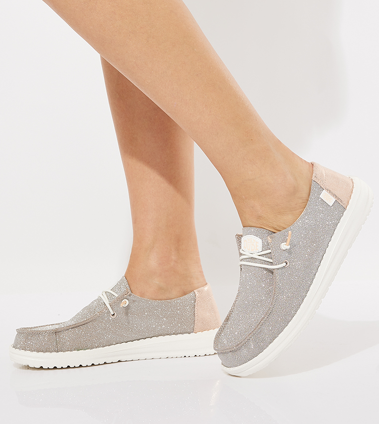 WENDY Metallic Slip-On Casual Shoes