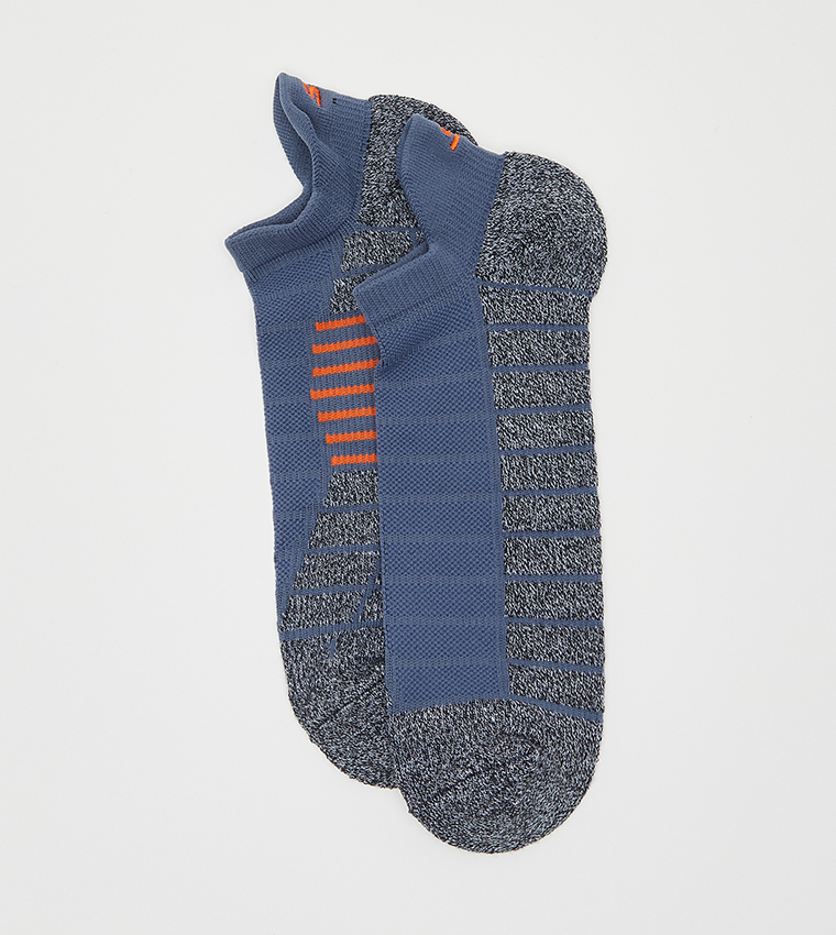 Pack of 3 Striped No Show Socks