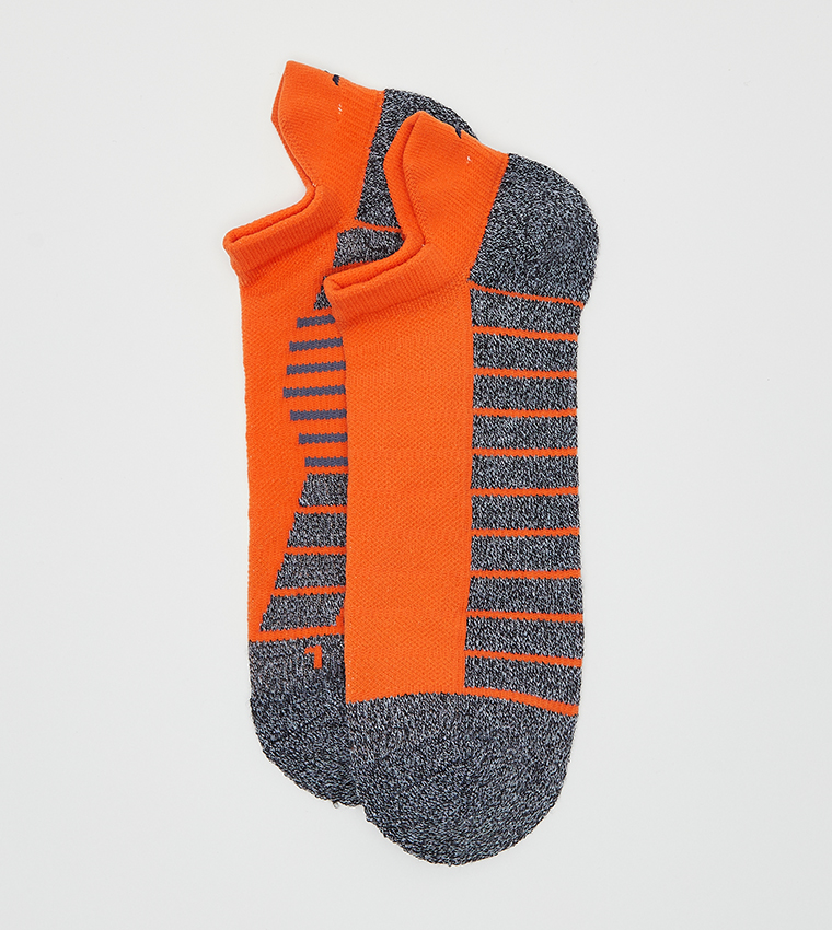 Pack of 3 Striped No Show Socks