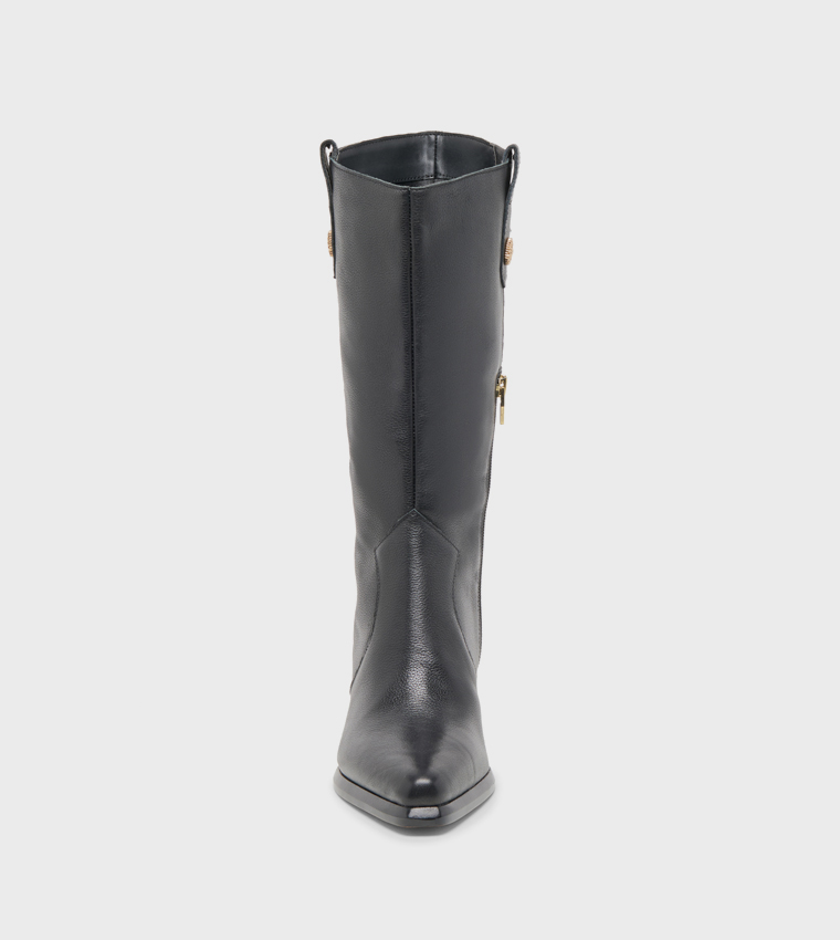 VERN Pointed Toe Knee High Boots