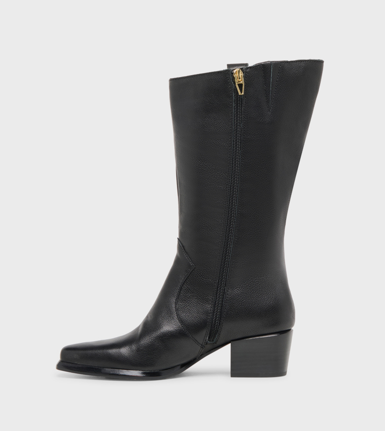 VERN Pointed Toe Knee High Boots