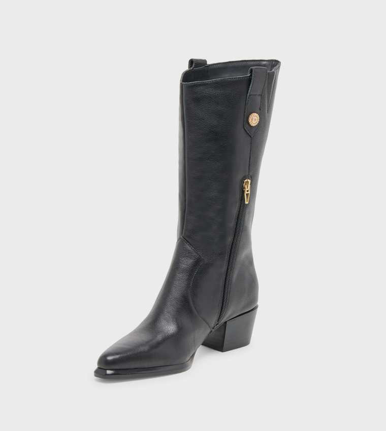 VERN Pointed Toe Knee High Boots