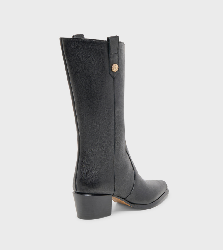 VERN Pointed Toe Knee High Boots