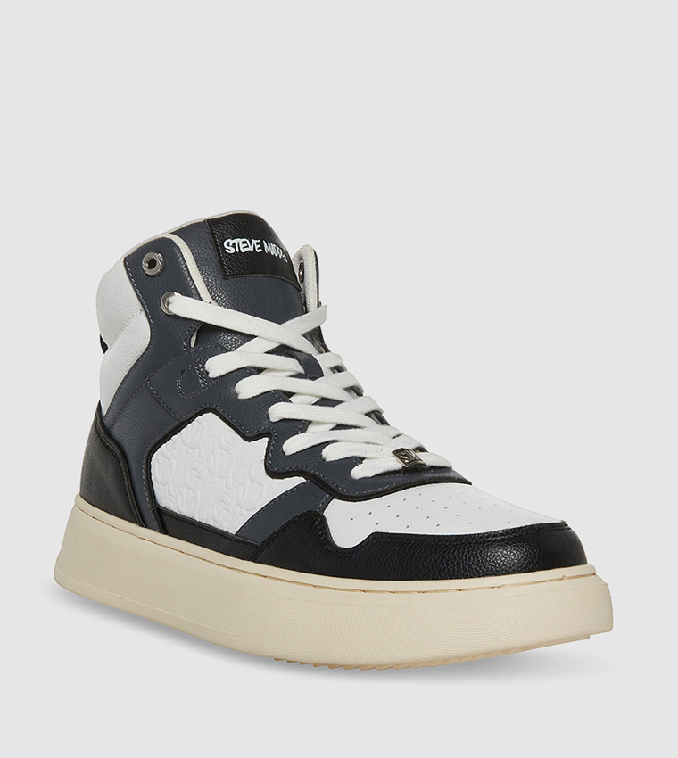 Buy Steve Madden JORDEE Lace Up High Top Sneakers In Grey 6thStreet UAE