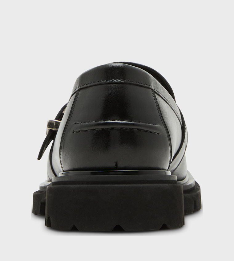 HUTTO Buckle Strap Loafers