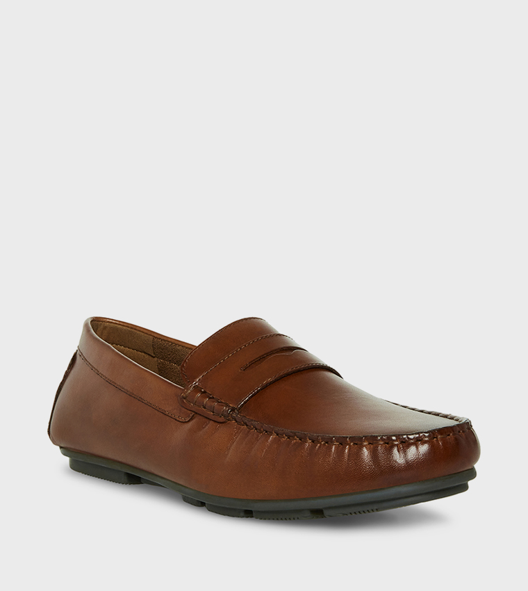 SASSANDRA Solid Slip-On Moccasins