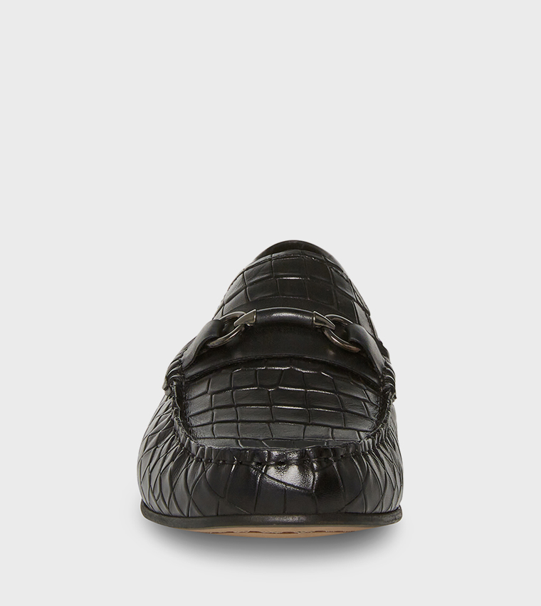 CAROLINA Croc Textured Loafers