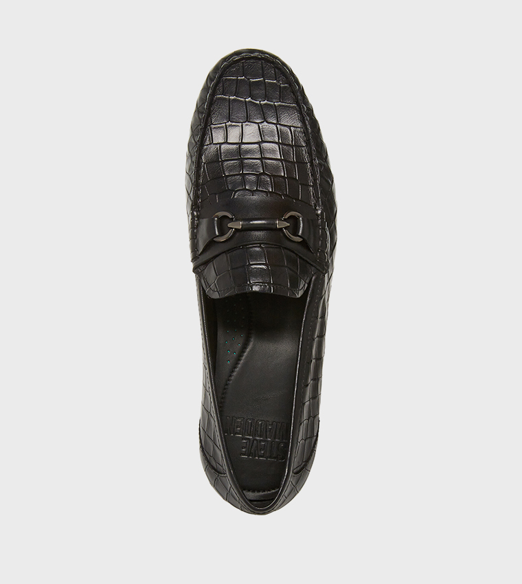 CAROLINA Croc Textured Loafers