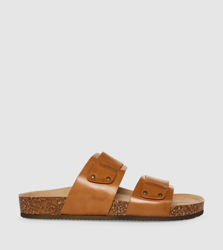 Buy Steve Madden OLIVER Double Strap Sandals In Cognac 6thStreet UAE