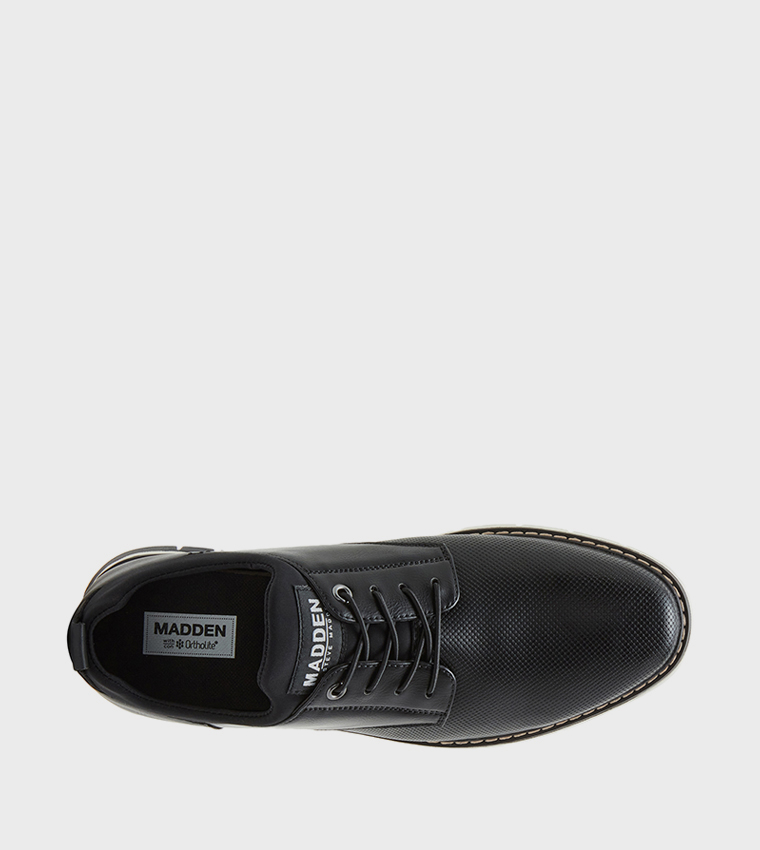 MLYDDON Textured Lace-Up Sneakers