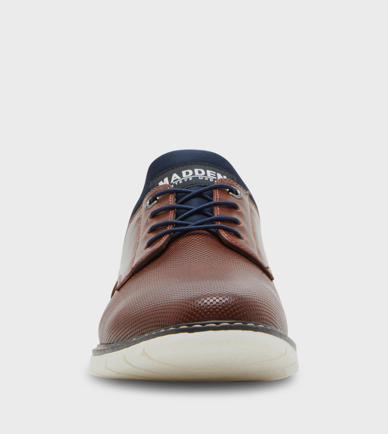 MLYDDON Color Block Casual Derby Shoes