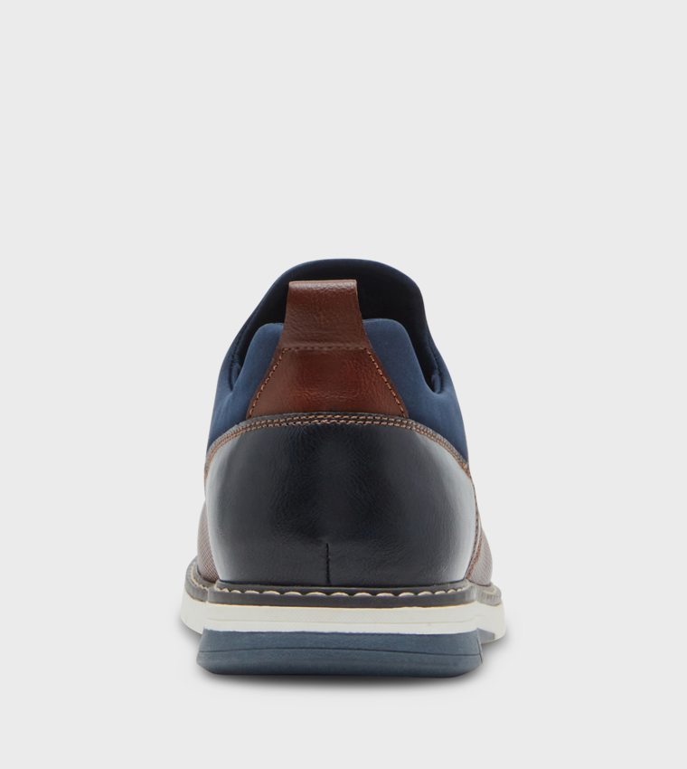 MLYDDON Color Block Casual Derby Shoes