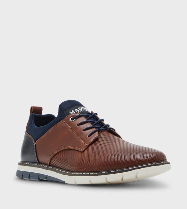 MLYDDON Color Block Casual Derby Shoes
