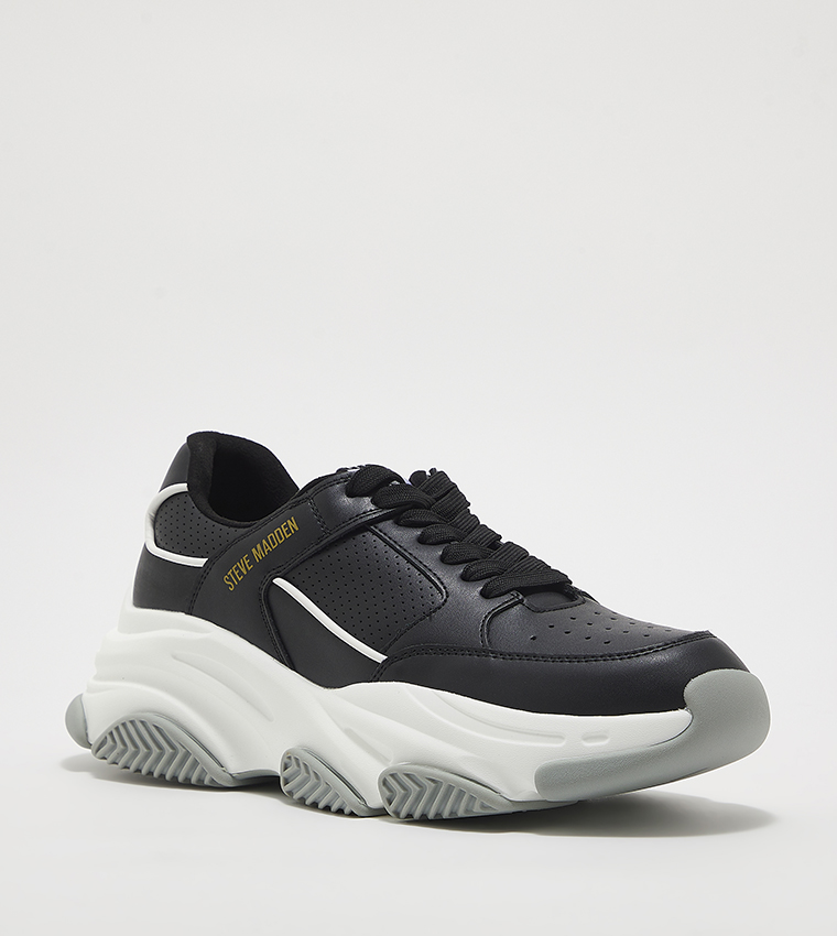 PARK Logo Printed Lace-Up Sneakers