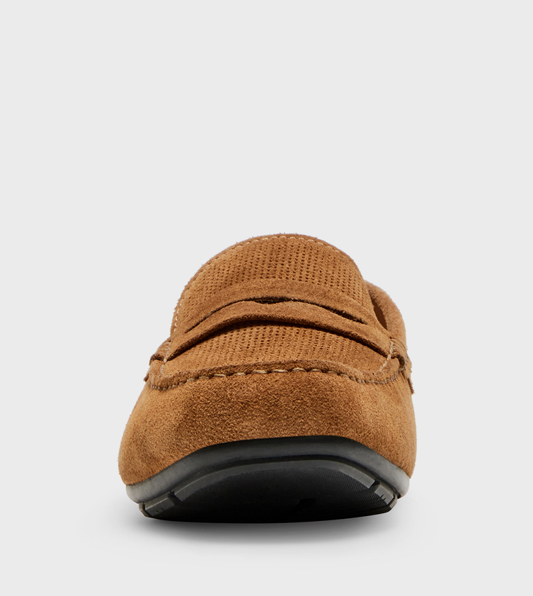 YANDEN Solid Loafers