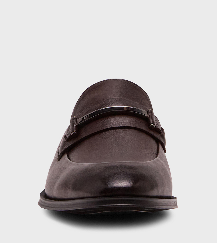 BARTTON Metal Accent Formal Slip-On Shoes
