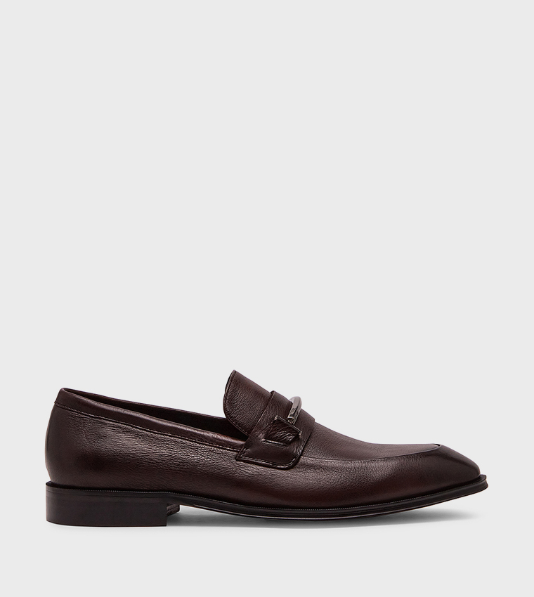 BARTTON Metal Accent Formal Slip-On Shoes