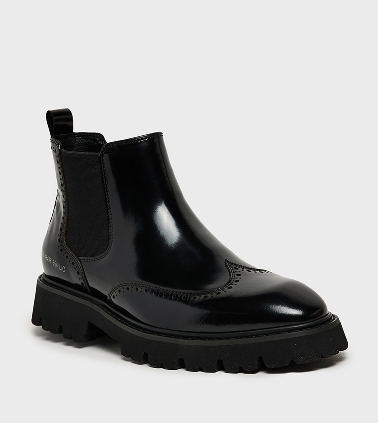ONFIRE Glossy Chelsea Boots