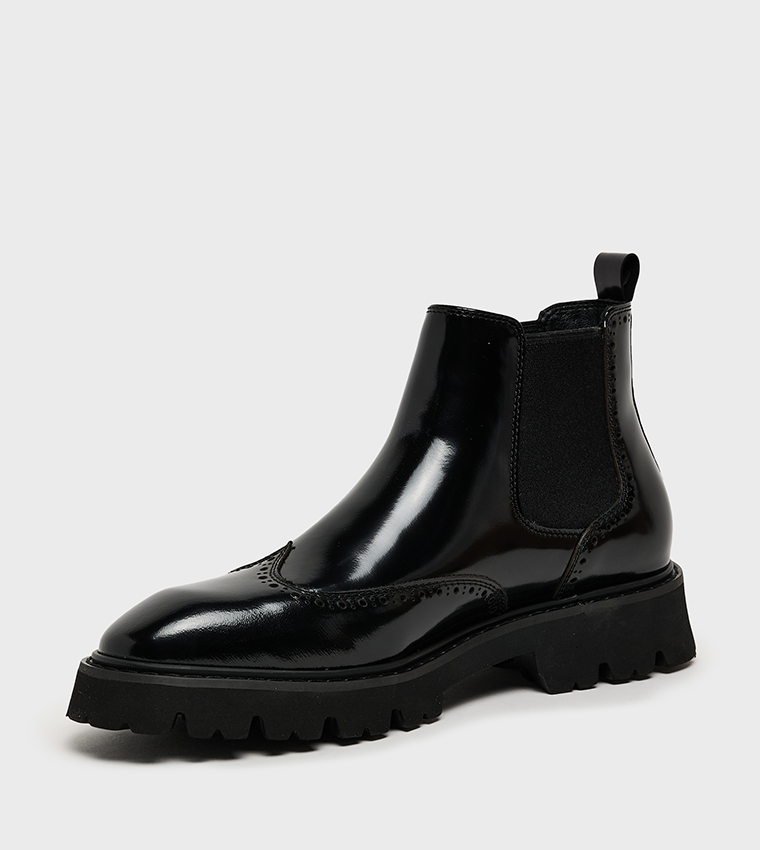 ONFIRE Glossy Chelsea Boots