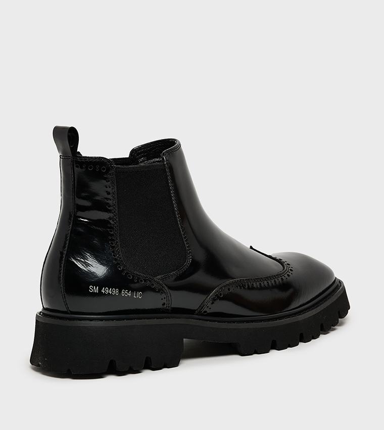 ONFIRE Glossy Chelsea Boots